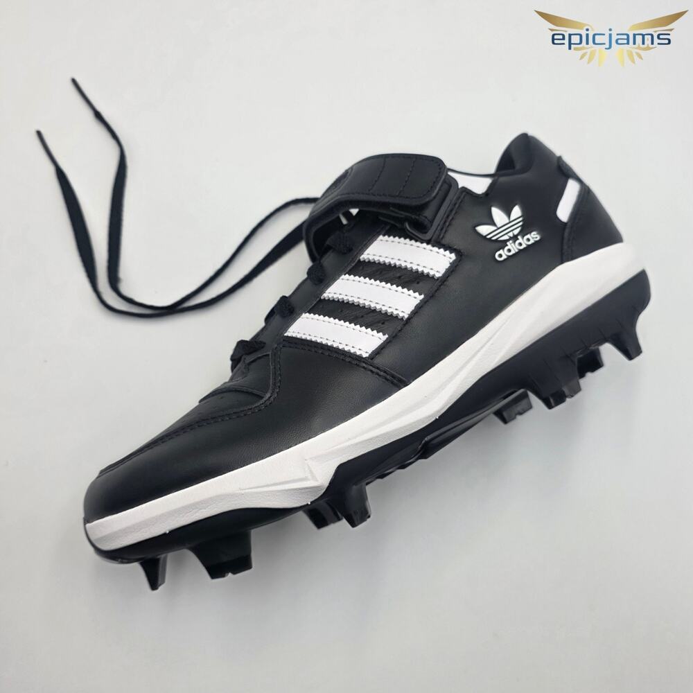 adidas Forum TPU Men's Size 9 Baseball Cleats JR9614 Black White New